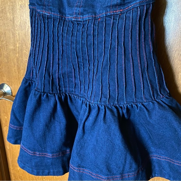 Maeve Rosette Strapless Fit & Flare Denim Mini Dress- missing the rose! - Picture 4 of 6